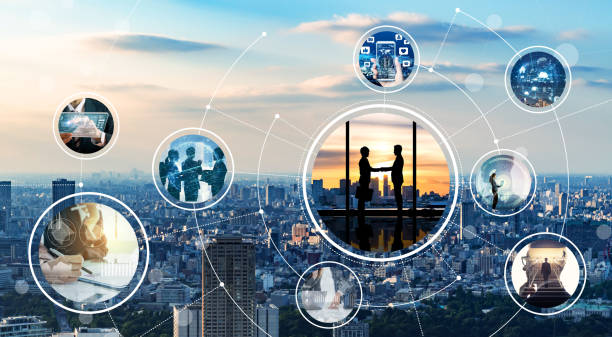 network of business concept.